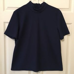 Susan Graver Travelers Top: Mockneck w/zipper NWOT